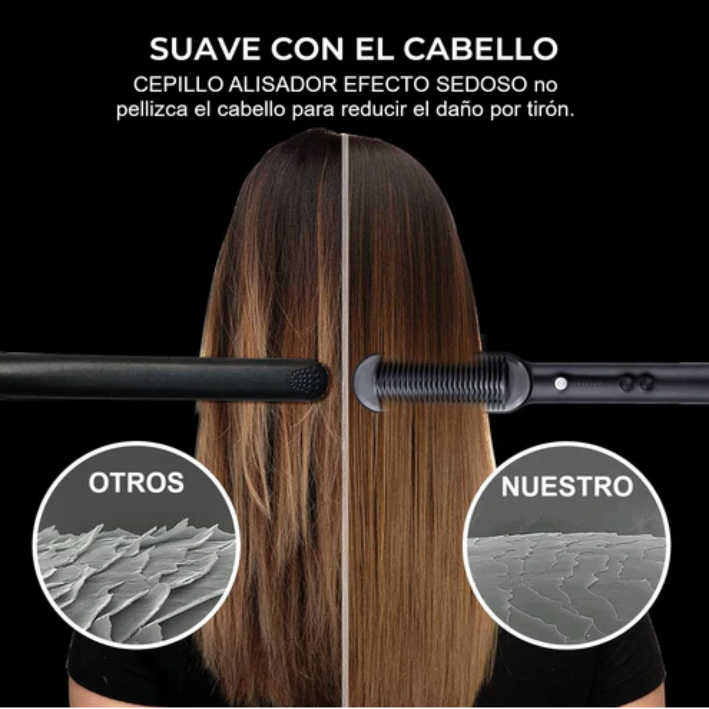 Cepillo Alisador 3 en 1 - Olvídate del frizz y las rutinas eternas
