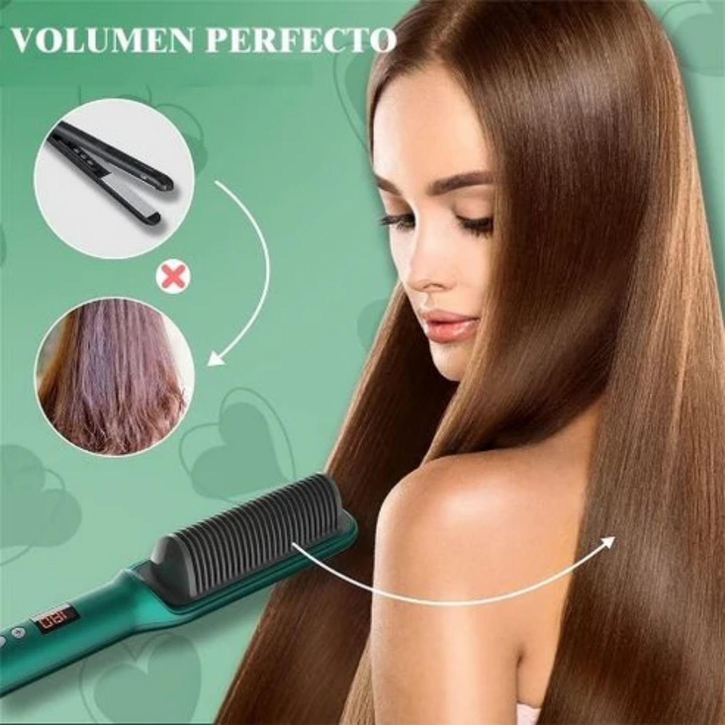 Cepillo Alisador 3 en 1 - Olvídate del frizz y las rutinas eternas