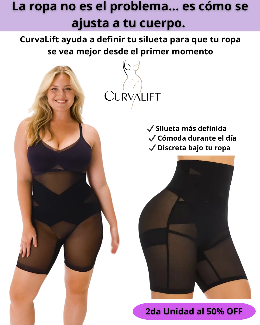CurvaLift | Faja modeladora de compresión cruzada