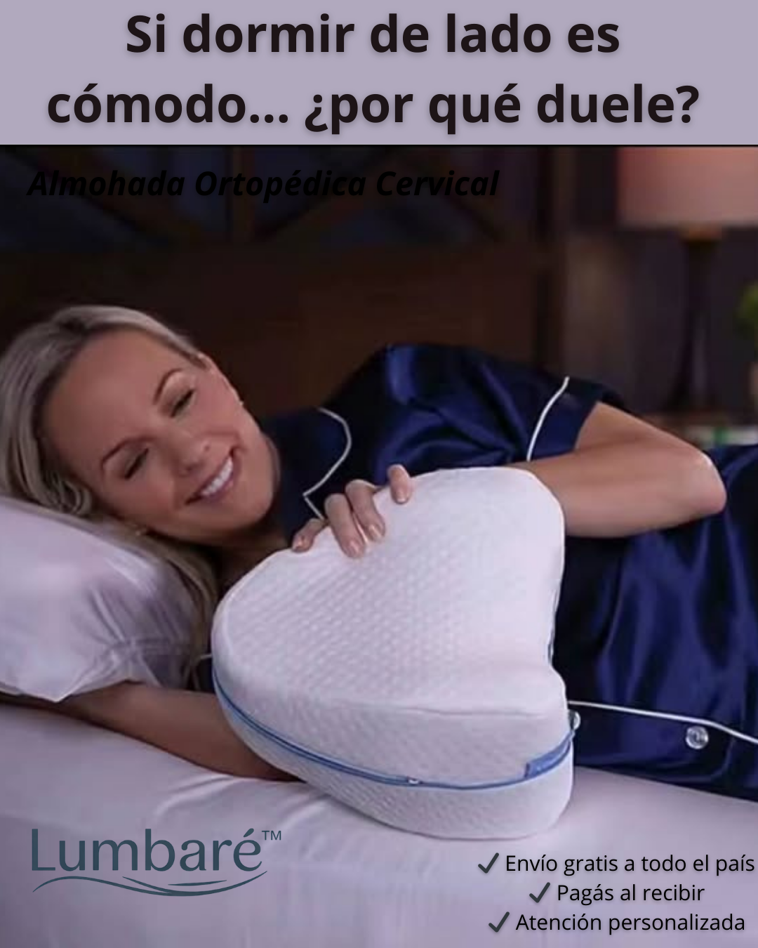 Cojin Almohada Ortopedica entre Piernas