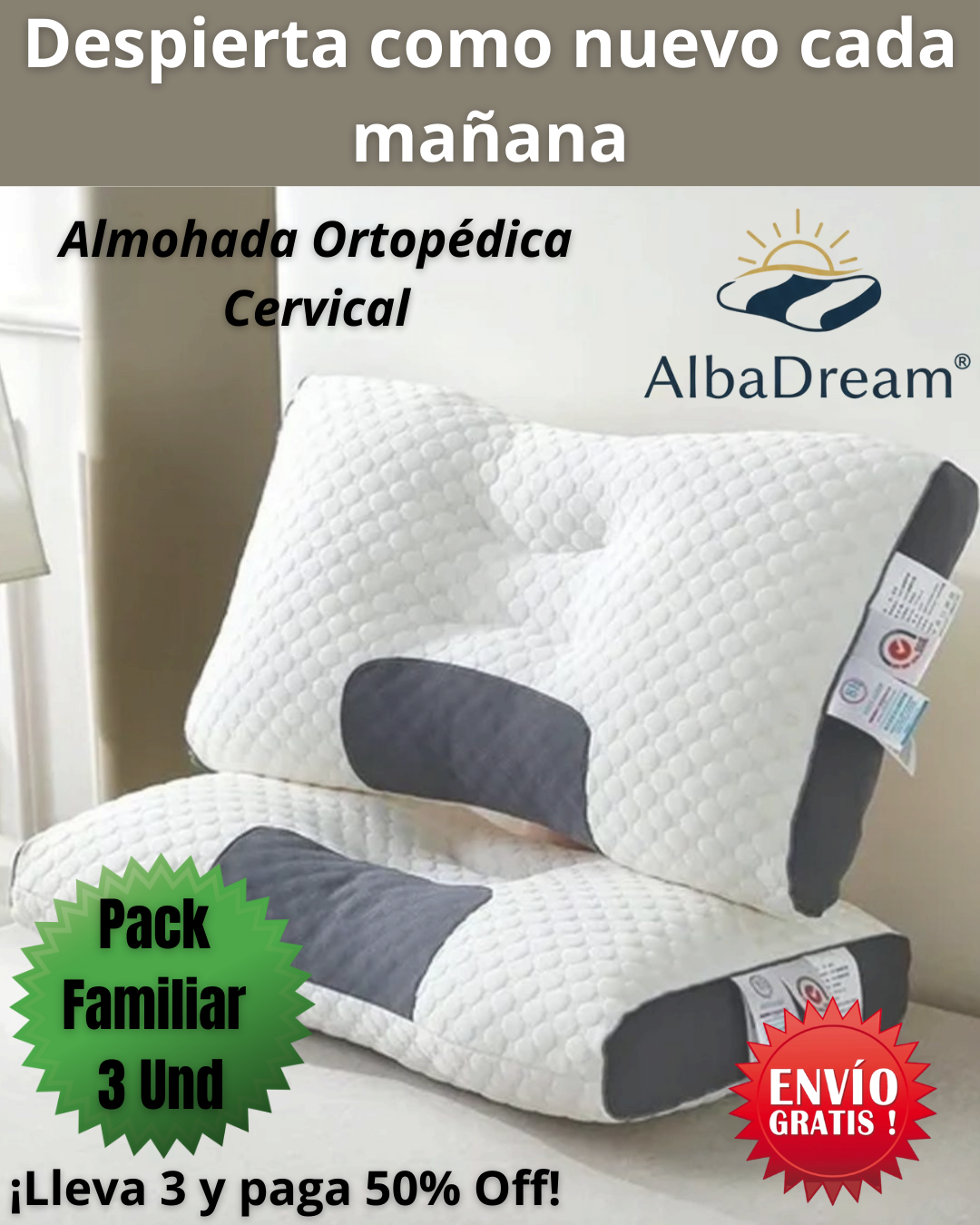 Almohada Cervical Ergonomica