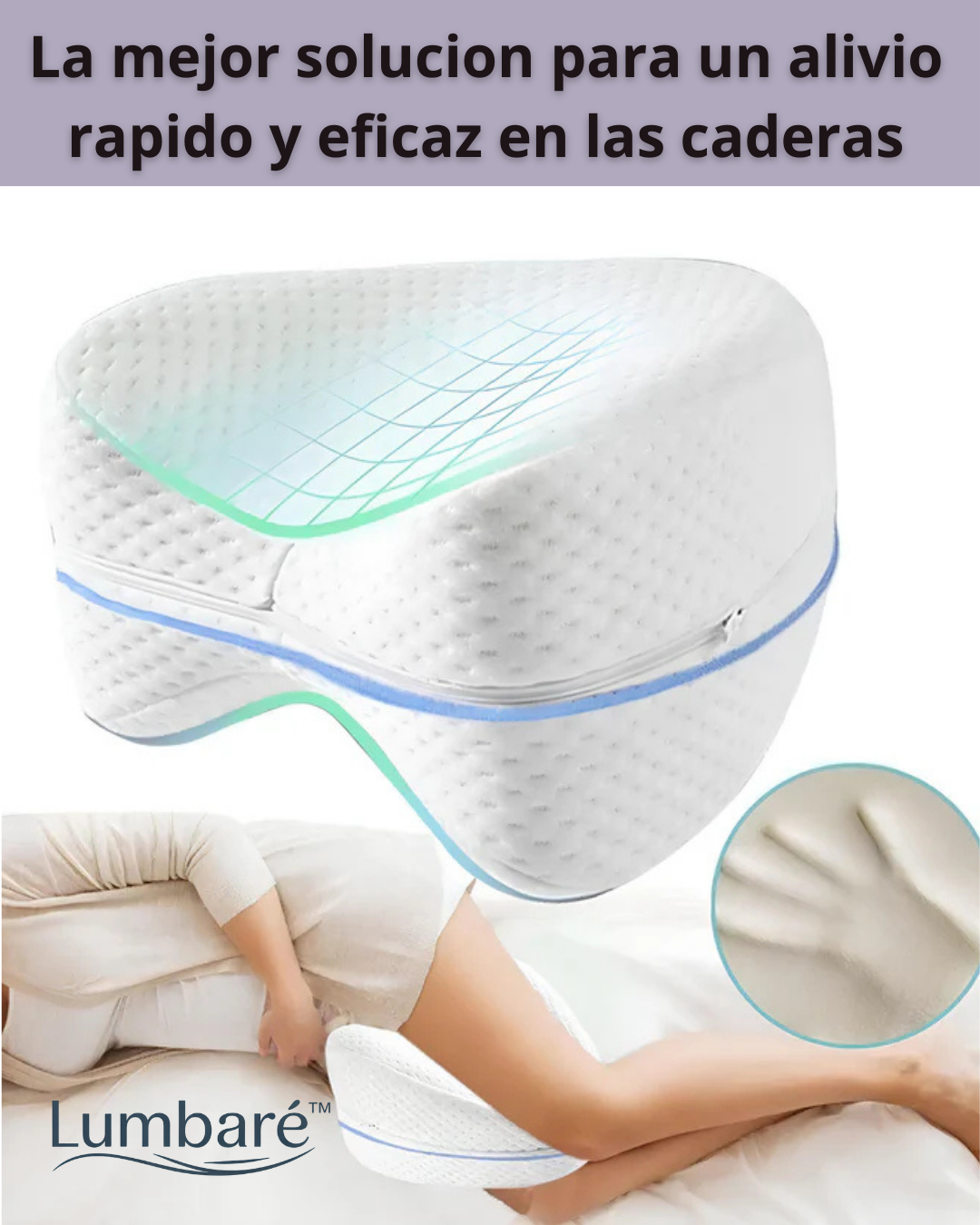 Cojin Almohada Ortopedica entre Piernas