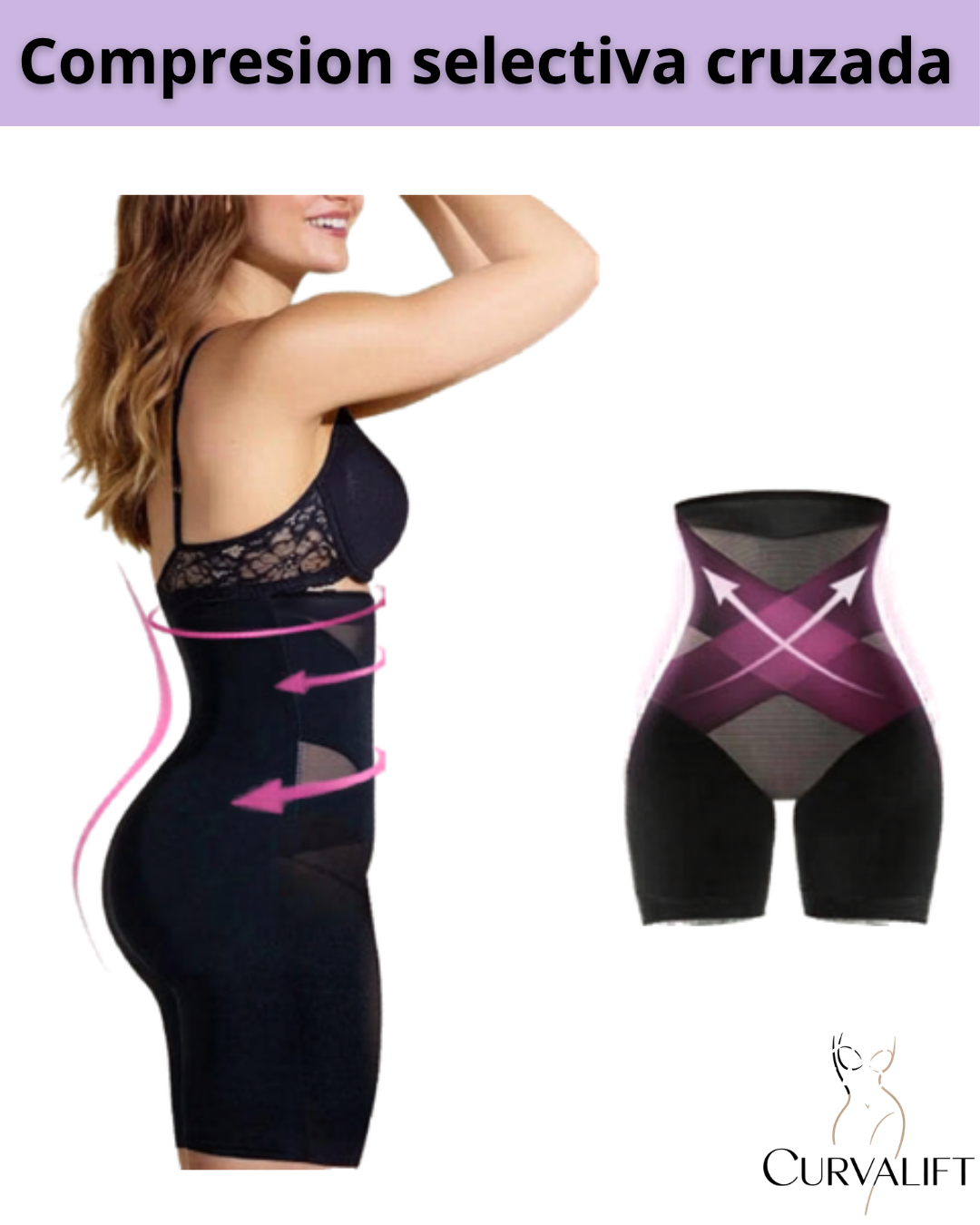CurvaLift | Faja modeladora de compresión cruzada