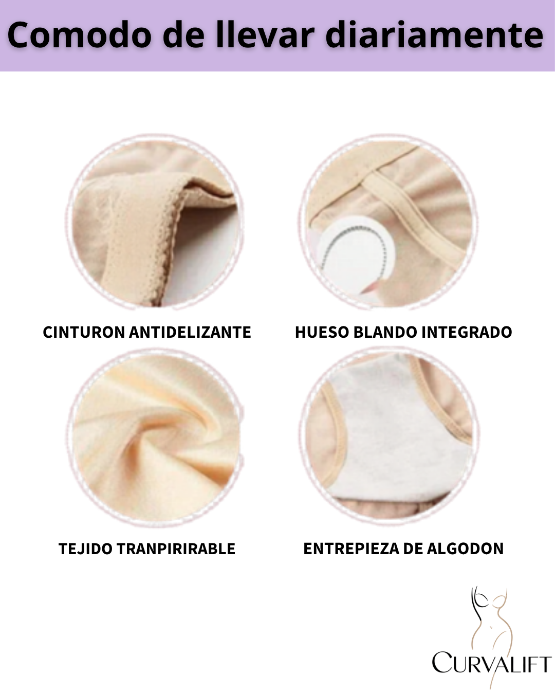 CurvaLift | Faja modeladora de compresión cruzada