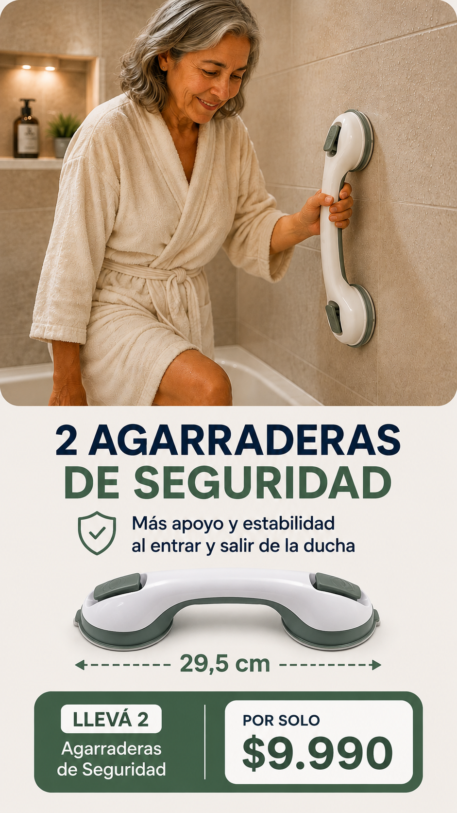 Agarradera de Seguridad para Baño-Ducha