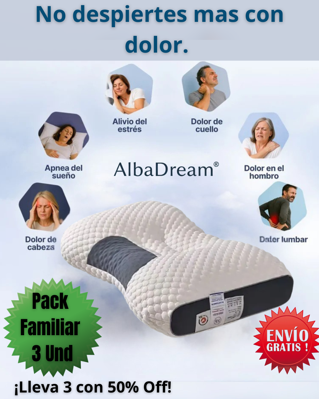 Almohada Cervical Ergonómica