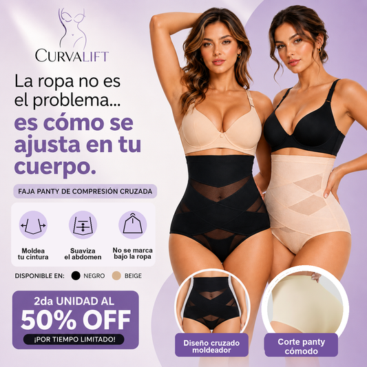 CurvaLift | Faja Panty de Compresión Cruzada