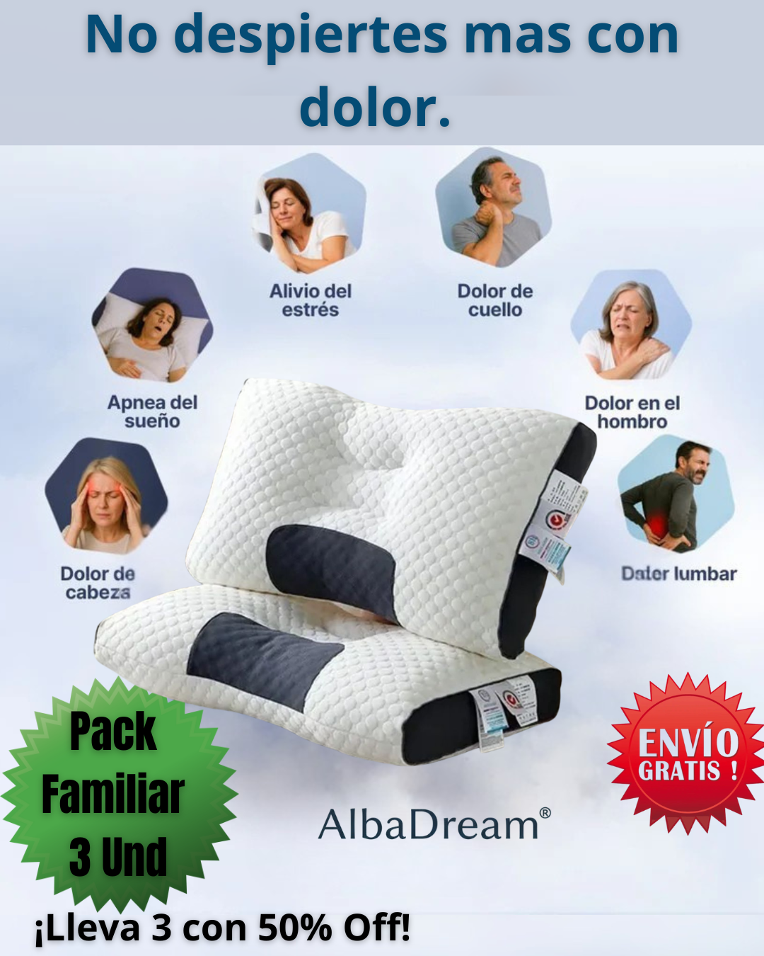 Almohada Cervical Ergonómica