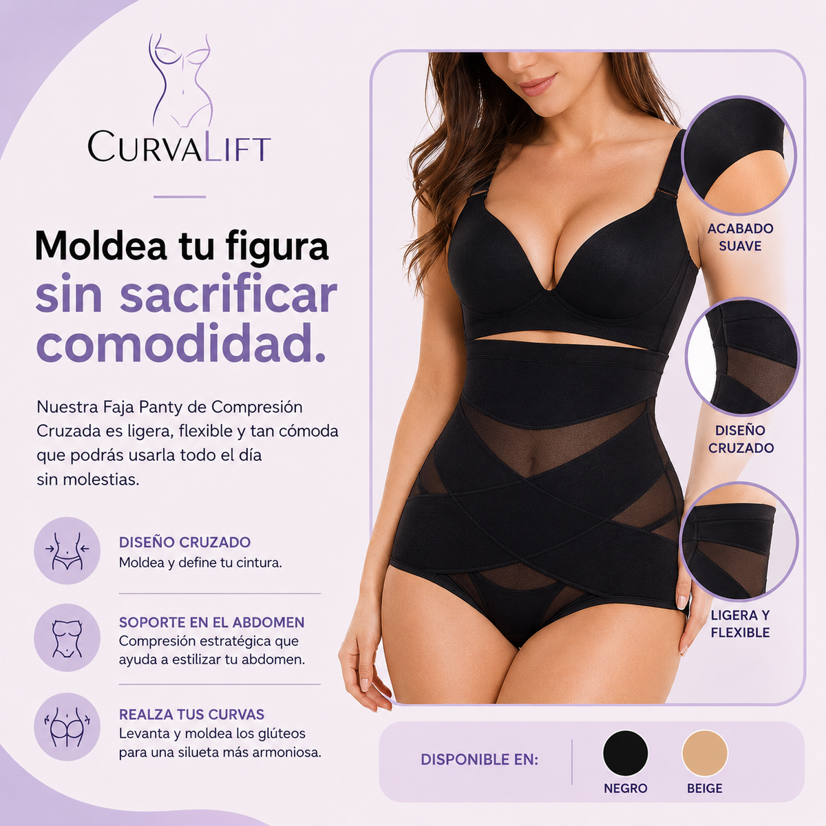 CurvaLift | Faja Panty de Compresión Cruzada